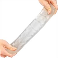 Elastyczny żelowy masturbator z prążkami dla mężczyzn 13 cm - 76023145 - 5