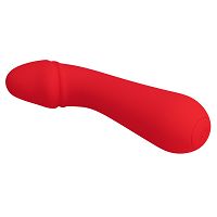 Czerwony miękki silikonowy wibrator punkt G 12 funkcji  - 74536346 - 4