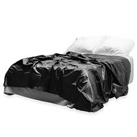 Wodoodporne czarne prześcieradło winylowe 180 × 220 cm - 73667003 - 2