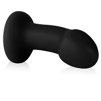 Korek analny na przyssawce mały czarny penis 11,5 cm dildo - 74880001 - 3