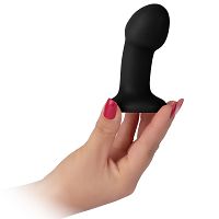 Korek analny na przyssawce mały czarny penis 11,5 cm dildo - 74880001 - 2