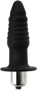 Wibrujący korek analny prążkowany anal plug sex zatyczka - 76559908