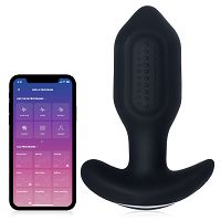 Rotacyjny wibrator analny anal plug 9 trybów  + aplikacja - 77554044 - 3
