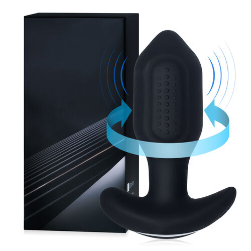 Rotacyjny wibrator analny anal plug 9 trybów  + aplikacja - 77554044