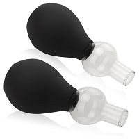 Dwie pompki do sutków - podniecone i twarde brodawki - 79706645 - 3