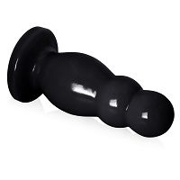 Gruby żelowy korek analny czarne dildo max 6 cm średnicy - 79857366 - 2