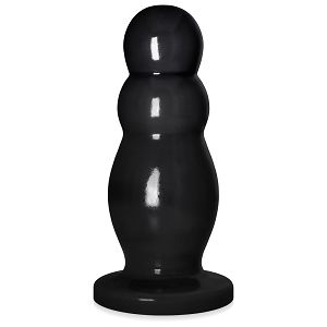 Gruby żelowy korek analny czarne dildo max 6 cm średnicy - 79857366