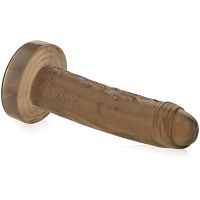 Żelowe dildo na przyssawce prosty penis do pieszczot pochwy i anusa - 70362462 - 2