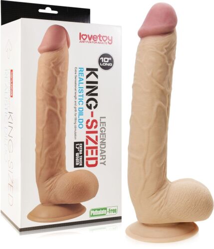 DUŻE GRUBE REALISTYCZNE DILDO MĘSKI PENIS NA PRZYSSAWCE - 53248605