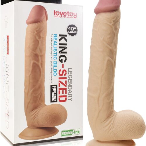 Duże grube realistyczne dildo męski penis na przyssawce - 53248605