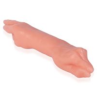 Podwójne cieliste dildo analne do fistingu lesbijskie - 79686735 - 2