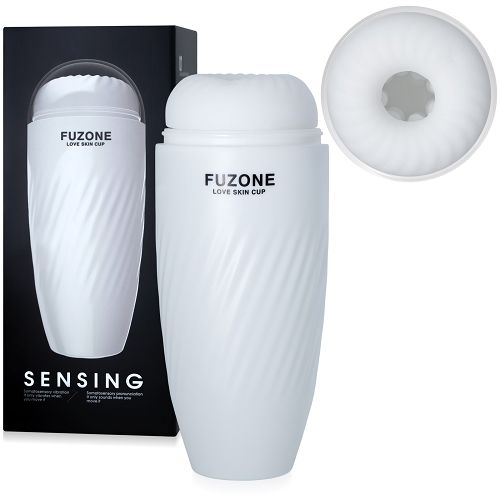 Miękka sztuczna pochwa w eleganckiej białej tubie masturbator - 72542874