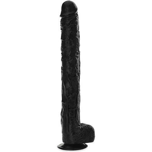Mięsisty długi penis 42 cm duże dildo na mocnej przyssawce - 79734748