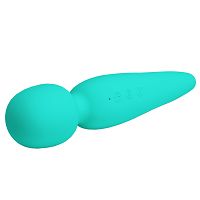 Zielony super miękki silikonowy masażer WAND 35 wibracji - 74787914 - 3