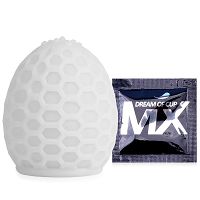 Białe żelowe jajko masturbator z lubrykantem dla mężczyzn - 70203921 - 4