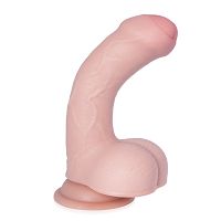 Relistyczny sztuczny penis z kręgosłupem 18 cm - 77849934 - 5