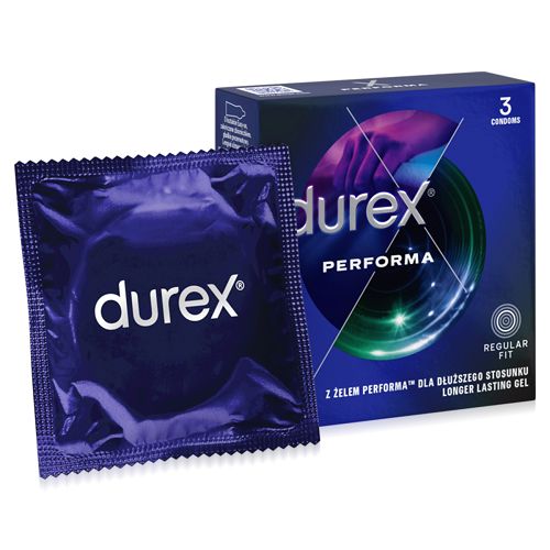 Durex Performa prezerwatywy z benzokainą dłuższy sex 3 szt - 75074136