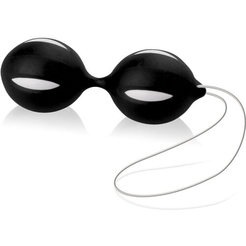 WIBRUJĄCO-MASUJĄCE KULKI - 100% SILIKON - OD SEX4FUN - CZARNO-BIAŁE – SSD 6511445