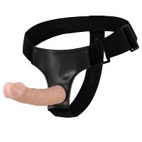 Pas strap-on z realistycznym penisem do peggingu 20 cm - 75528100 - 5