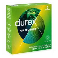Durex Arouser prążkowane prezerwatywy dla niezapomnianych doznań 3 szt - 72822306 - 3