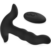 Rotacyjny masażer prostaty i krocza wibrator analny sterowany pilotem - 79823603 - 2