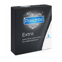 Pasante Extra mocne prezerwatywy z dodatkowym lubrykantem 3 szt - 74547577 - 2