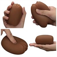 Dwustronny masturbator dla mężczyzn brązowa pochwa i anus - 79099961 - 4