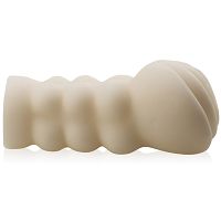 Wibrujący masturbator sztuczna pochwa z tunelem 3d - 78857625 - 3