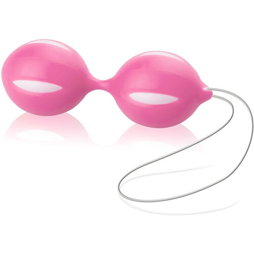 WIBRUJĄCO-MASUJĄCE KULKI - 100% SILIKON - OD SEX4FUN - RÓŻOWE – SSD 6511441