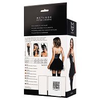 Glossy Elisia Wetlook zmysłowa czarna sukienka z gorsetem - 73674616 - 5