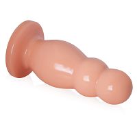 Gruby żelowy korek analny cieliste dildo max 6 cm średnicy - 72587178 - 2