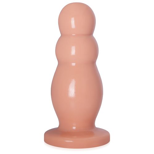 Gruby żelowy korek analny cieliste dildo max 6 cm średnicy - 72587178