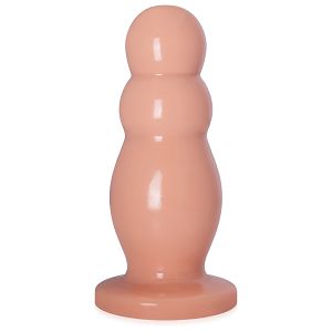 Gruby żelowy korek analny cieliste dildo max 6 cm średnicy - 72587178