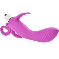 Wibrator g-spot z wypustką do łechtaczki i anusa sex masażer - 75984869 - 2