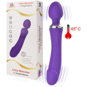 DWUSTRONNY WIBRATOR PODGRZEWANY 45stC GORĄCY MASTURBATOR – 75653249