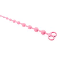 Różowe kulki na sznurku do waginy i anusa 34 cm 10 kulek - 70664255 - 2