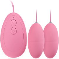 Dwa jajeczka wibracyjne - 20 funkcji, stymulacja pochwy, odbytu, łechtaczki i sutków - 73626882 - 2