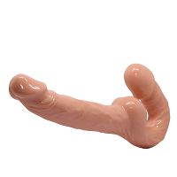 Samonośny strap on podwójne dildo dla par pegging 25 cm - 70266474 - 6
