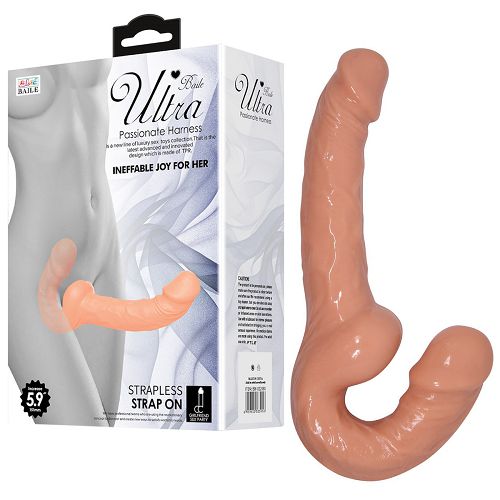 Samonośny strap on podwójne dildo dla par pegging 25 cm - 70266474