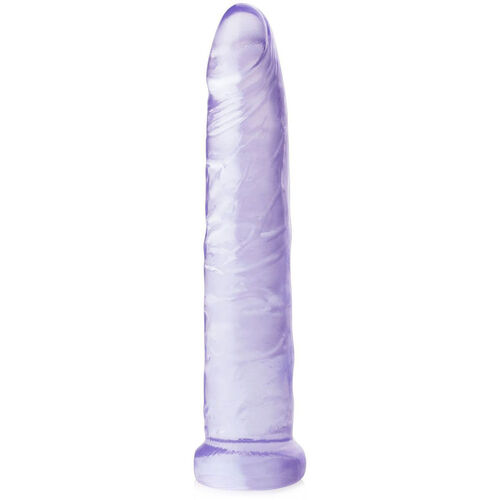SMUKŁE DILDO POCHWOWO-ANALNE - ŻELOWA ELASTYCZNA PAŁKA - PRZEZROCZYSTY - 83790666