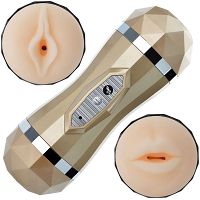 Masturbator dla mężczyzn pochwowo-oralny w tubie 35 sex funkcji - 74305160 - 10