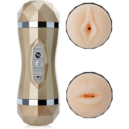 Masturbator dla mężczyzn pochwowo-oralny w tubie 35 sex funkcji - 74305160