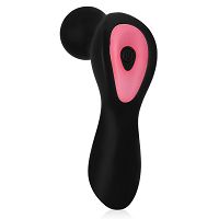 Czarny mini masażer dla kobiet wand 10 opcji wibracji - 77885483 - 4