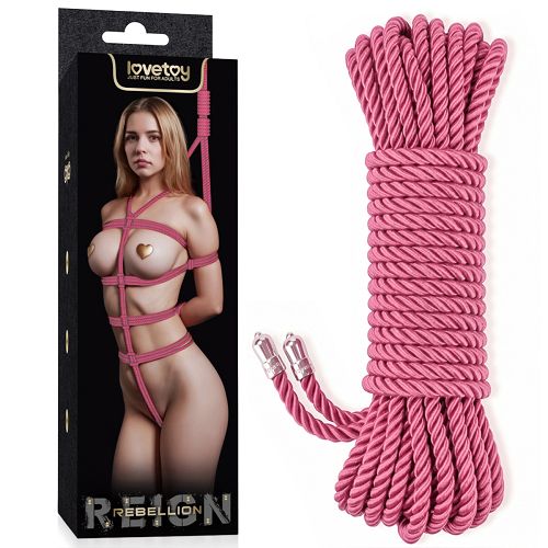 Rebellion różowa lina do krępowania bondage BDSM 10 m - 70000503