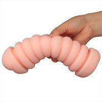 Dwustronna realistyczna sztuczna pochwa w tubie anus + wagina - 75301498 - 3