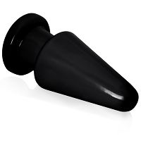 Czarny korek analny 16,5 cm żelowy anal plug z mocną przyssawką - 71013313 - 2