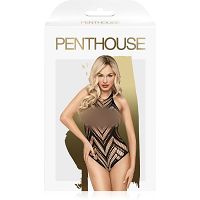 Penthouse go hotter - erotyczne body z siateczki z odkrytymi plecami - 74191662 - 4