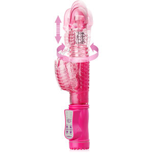 ROTACYJNO-POSUWISTY WIBRATOR Z PSZCZÓŁKĄ – RÓŻOWY PENETRATOR SZPARKI – FFL 10551R
