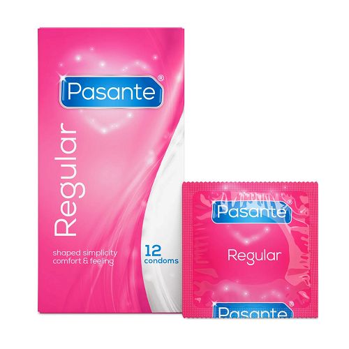 Pasante Regular klasyczne prezerwatywy ze zbiorniczkiem 12 szt - 78806190