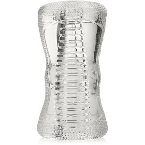 Żelowy masturbator dwustronny ze stymulującymi prążkami - 75795538